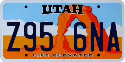 UT license plate Z956NA