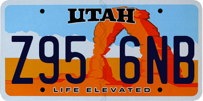 UT license plate Z956NB