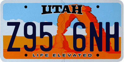 UT license plate Z956NH