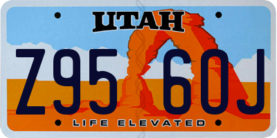 UT license plate Z956OJ