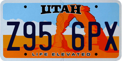 UT license plate Z956PX
