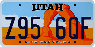 UT license plate Z956QF