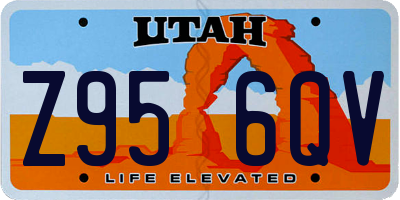 UT license plate Z956QV