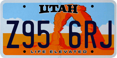 UT license plate Z956RJ