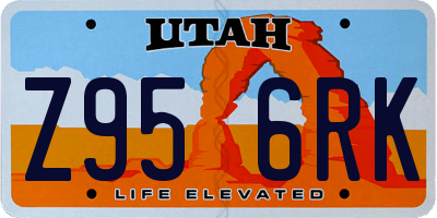 UT license plate Z956RK