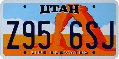 UT license plate Z956SJ
