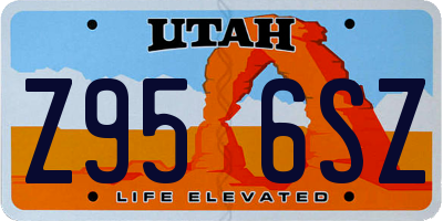 UT license plate Z956SZ