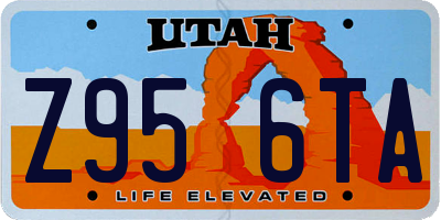 UT license plate Z956TA