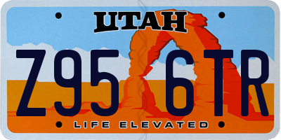 UT license plate Z956TR