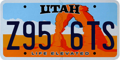 UT license plate Z956TS