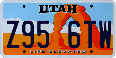 UT license plate Z956TW