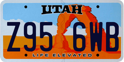 UT license plate Z956WB