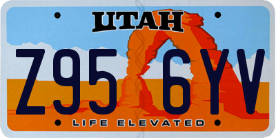 UT license plate Z956YV