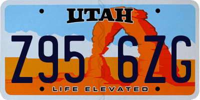 UT license plate Z956ZG