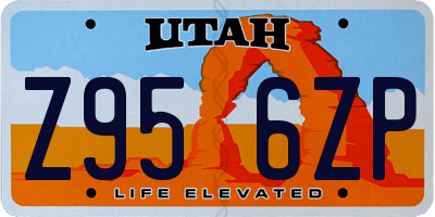 UT license plate Z956ZP