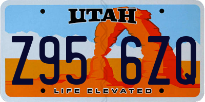 UT license plate Z956ZQ