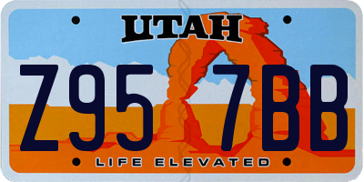 UT license plate Z957BB
