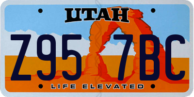 UT license plate Z957BC
