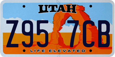 UT license plate Z957CB