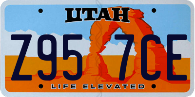 UT license plate Z957CE
