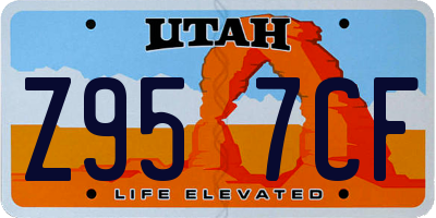 UT license plate Z957CF