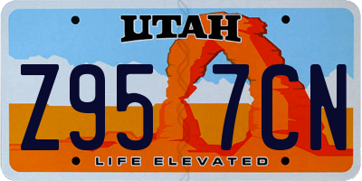 UT license plate Z957CN