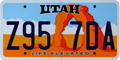 UT license plate Z957DA