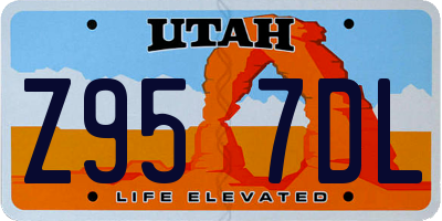UT license plate Z957DL
