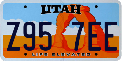 UT license plate Z957EE