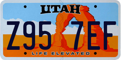 UT license plate Z957EF