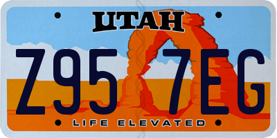 UT license plate Z957EG