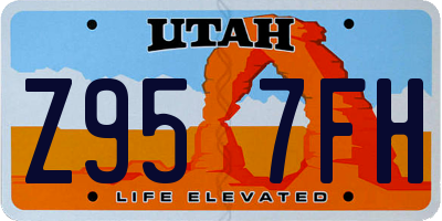 UT license plate Z957FH