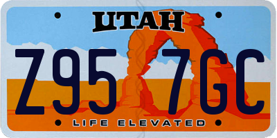 UT license plate Z957GC