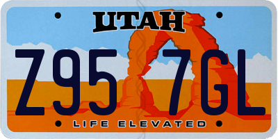 UT license plate Z957GL