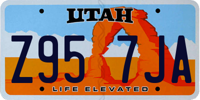 UT license plate Z957JA
