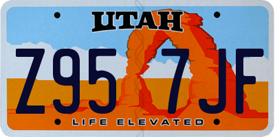 UT license plate Z957JF