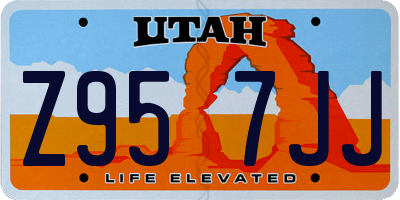 UT license plate Z957JJ