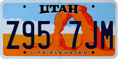 UT license plate Z957JM