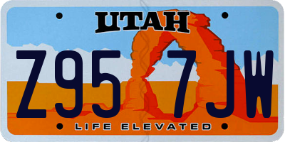 UT license plate Z957JW