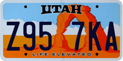 UT license plate Z957KA
