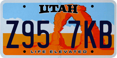 UT license plate Z957KB