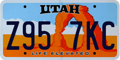 UT license plate Z957KC