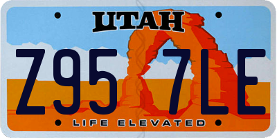 UT license plate Z957LE