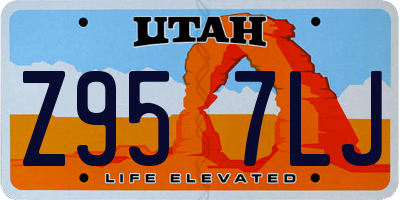 UT license plate Z957LJ