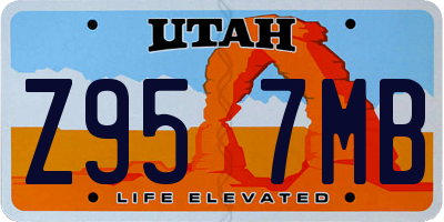 UT license plate Z957MB