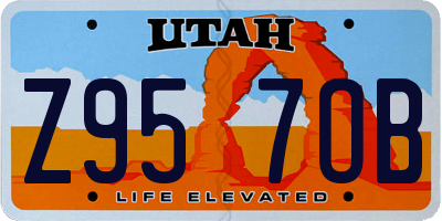 UT license plate Z957OB
