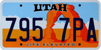 UT license plate Z957PA