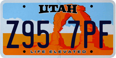 UT license plate Z957PF