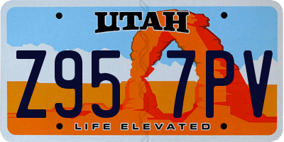 UT license plate Z957PV