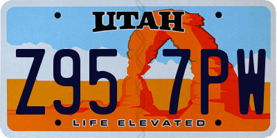 UT license plate Z957PW
